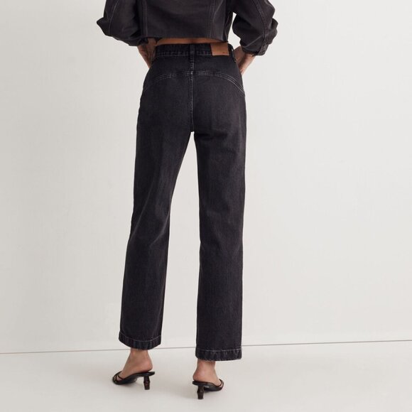 Madewell Perfect Vintage Distressed Black Jeans 31 - Picture 7 of 9